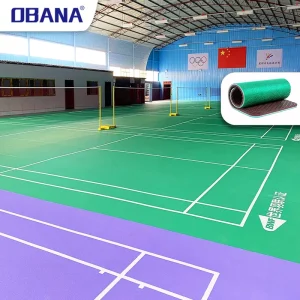 4.5mm BWF Approved Professional PVC Vinyl Sports Floor with Eco-Friendly Shock Absorption for Badminton Court Mat