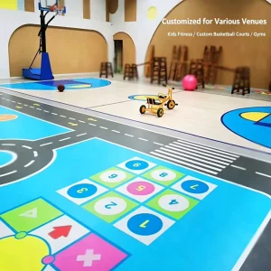 4.5mm Custom PVC Vinyl Flooring Roll Slip Resistant & Wear Resistant