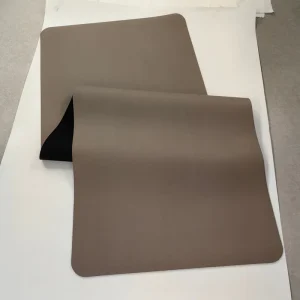 4.5mm PU Yoga Exercise Mat Frosted Matte Colorfast Milk Tea Color Non-Slip