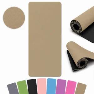 4.5mm Rubber Yoga Mat for Gym Fitness Floor Training Pilates and Studio Exercise