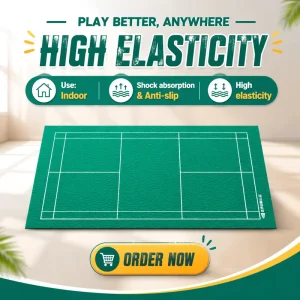 4.5mm Soft PVC Eco Friendly Sports Flooring Roll for Indoor Badminton Courts