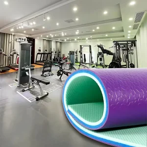 4.5mm Tournament Grade Scratch-Resistant Gemstone Pattern Eco-Friendly Shock Absorption PVC Roll Flooring for Volleyball