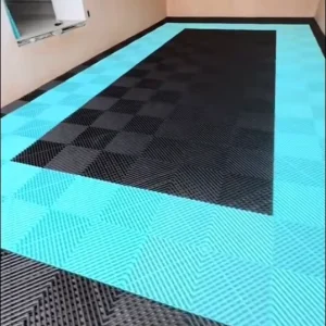 40*40cm Interlocking Garage Floor Tiles Industrial Plastic Garage Flooring Mats for Car Detailing Shop Workshop