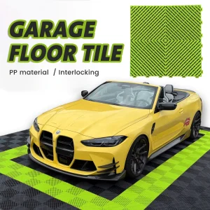 40 x 40 cm Plastic DIY Interlocking Anti-Slip Wear-Resistant Garage Floor Tiles for Indoor Flooring and Car Detailing Shop