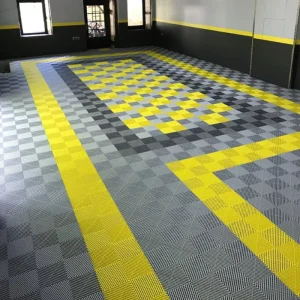 400*400*18mm Anti-Slip PP Click Interlocking Waterproof Wear-Resistant Vinyl Flooring Garage Floor Tiles