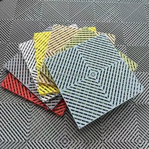 400*400*18mm Plastic Floor Tiles for Auto Detailing Shops, Garages, and Workshops