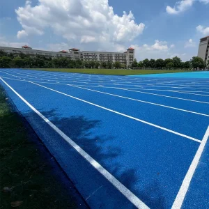 400m Standard Rubber Plastic Athletic Running Track Flooring 13mm/15mm Thickness Anti-Slip Surface Shock