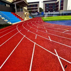 400m Standard Track Field Athletic Running Tracks High School Sport Surface EPDM Granules Material Synthetic PU Prefabricated