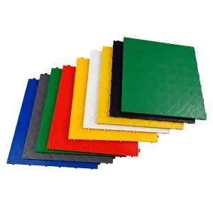 400×400 Anti-Slip PP Interlocking Garage Floor Tiles Click Waterproof Eco-Friendly DIY Square Grid Hospital Supermarket