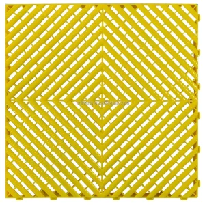 40×40cm PP Interlocking Floor Tiles, Anti-Slip Modular Drainage Grating for Car Washes and Garages