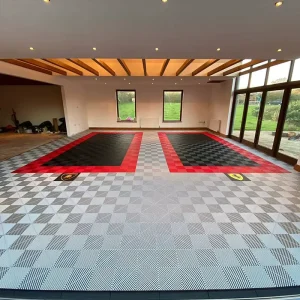40cm PP Interlocking Garage Floor Tiles, Waterproof and Anti-Slip