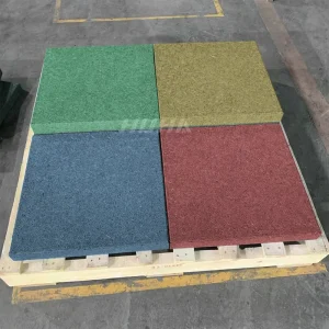 40mm Thick Energy-Absorbing Ballistic Rubber Bricks for Shooting Range Anti-Ricochet Flooring
