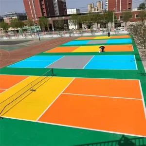 44 Feet X 20 Feet DIY PP Pickleball Court Flooring Tiles Portable Outdoor Sport Court Tile with Cushion