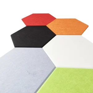 48 Colors Customizable Modern Eco Friendly Fireproof Soundproof Foam Acoustic Hexagon Panels for Office