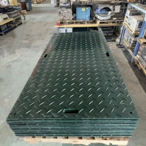 4X8 FT HDPE Textured Surface Ground Protection Mat 12.5mm Thickness Construction Use Truck Mat with Cutting Service