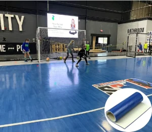 4mm-8mm Shock Absorbing PVC Sports Flooring Roll for Indoor Futsal Football Court and Gym Floor Mat