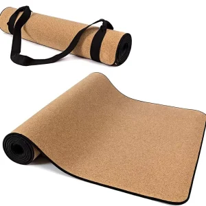 4mm Grip Gym Home Exercise Eco-Friendly Durable Portable Pilates Non-Slip TPE Cork Yoga Mat