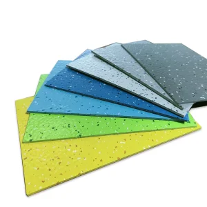 4mm Hammered Texture Anti slip Anti static Eco Rubber Flooring Roll Super Flame Retardant Gym Dance Room School Hospital