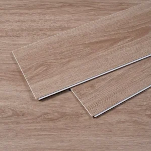 4mm Piso SPS Flooring PVC Tile Interlock Click LVT SPC Plastic Wood Grain Vinyl Indoor Floor