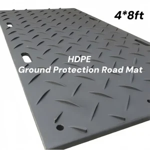 4’x8′ Customized PE HDPE Waterproof Lightweight Portable Construction Mats Temporary Road Heavy Equipment Anti-Impact Cutting