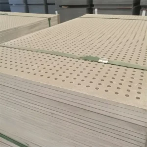4×8 Feet Seamless Acoustic Gypsum Ceiling Board Construction Perforated Plasterboard 12mm Thick