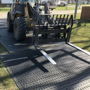 4×8 HDPE Waterproof Track Road Floor Temporary Ground Mat for Heavy Equipment Mud Use with Cutting Service Customized Mats