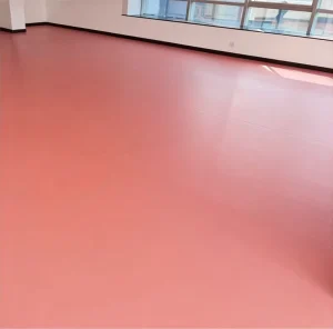 5.0mm PVC Sports Flooring Mat, Anti-Slip Wear-Resistant, for Indoor Gym, Badminton and Table Tennis Courts