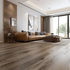 5.2mm WPC Flooring with 1mm Underlay 0.3mm Wear Layer Click Lock Vinyl Plank Waterproof Eco Friendly for Bedroom & Gym