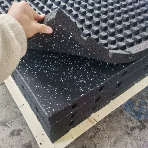 50 mm Gym Rubber Flooring Mat with Vibration and Noise Reduction