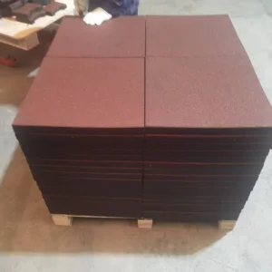 500*500*20mm Outdoor Rubber Floor Tiles, Non-Slip, Wear-Resistant, Waterproof, Recycled Rubber, Kindergarten