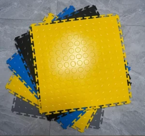 500*500mm Waterproof PVC Interlocking Vinyl Floor Tiles for Indoor Garages