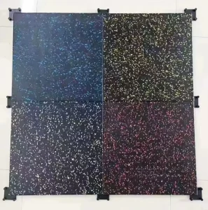 50mm Rubber Flooring Tiles for Gym, Anti-Slip, Noise-Insulating, Shock-Absorbing