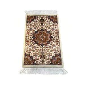 50x80cm Factory Direct Oriental Floral Door Mat, Machine Woven Carpet for Living Room Wall Decor