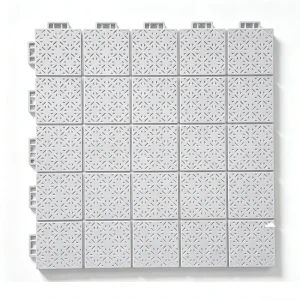 52x52cm 25-Lattice Soft Joint Interlocking Suspended Floor Tiles for Kindergartens