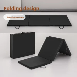 5cm Thick 180cm x 60cm Tri-Fold Sponge-Filled Fitness Mat for Yoga, Dance, and Gymnastics