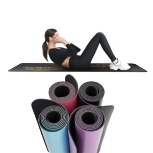 5mm Dry-Grip Joint-Support Cushioning Studio Practice Heavy-Duty PU Natural Rubber Yoga Mat