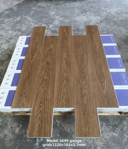 5mm Eco-Friendly SPC Vinyl Planks Waterproof Flame Retardant Non-Slip Click-Lock Wood Grain Flooring Modern Minimalist Mall