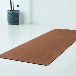 5mm Microfiber Suede and Rubber Yoga Mat Sweat-Absorbing Non-Slip Shock-Absorbing