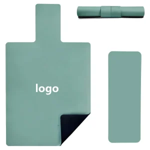 5mm PU Natural Rubber Pilates Reformer Mat Non Slip Water Resistant with Alignment Line