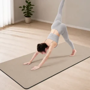 5mm Shock Absorption High Resilient Studio Grade Coconut Shell PU Rubber Yoga Mat