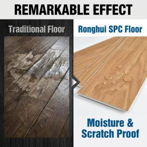 5mm Waterproof SPC Floor Anti Slip and Wear Resistant Multi Color Wood Grain Fireproof Floor