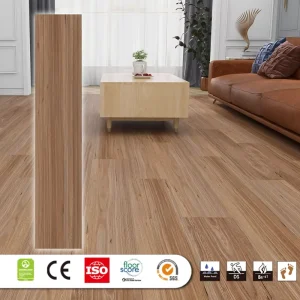 5mm Wear Resistant Stone Plastic Composite Flooring Fireproof with Graphic Design for Hotel & Office Indoor Use