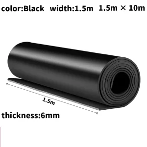 6/8/10/12 mm Factory Flooring Insulating Shock-Absorbing Wear-Resistant Rubber Board