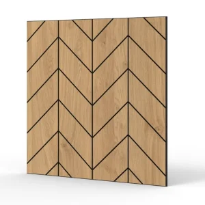 600*600MM Customized MDF Acoustic Panels Natural Oak Acoustic Slat Wall Panels Modern Hospital Decorative Akupanel Wall Paneling