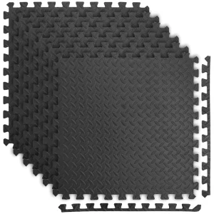 60x60cm EVA Interlocking Exercise Mat 1cm Thick Portable Non Slip Quick Dry Eco Friendly Easy Clean Home Gym Yoga