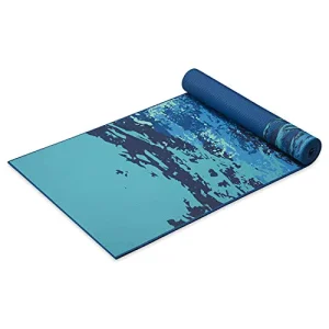 6mm Abstract Printed Double-sided Anti-slip Yoga Mat for Yoga Pilates Fitness Exercise