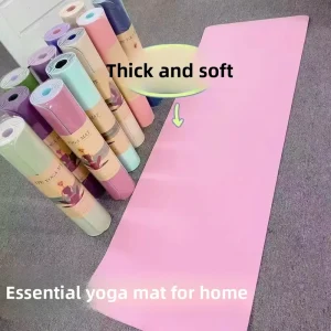 6mm Double-Layer TPE Yoga Mat Eco-Friendly Foldable Non-Slip Custom Logo