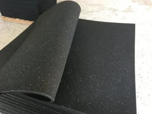 6mm EPDM/SBR Waterproof Anti-Fatigue Gym Fitness Anti-Slip Rubber Flooring Rolls