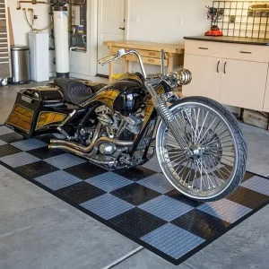 6mm Heavy Duty Anti-Slip Click Interlocking PVC Garage Floor Tiles & Removable Plastic Warehouse Floor Mats