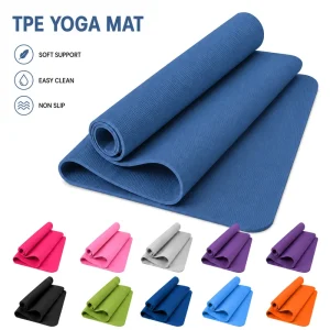 6mm Non-Slip TPE Yoga Mat for Yoga and Pilates